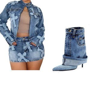 2pc cross set and boots